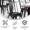 Flash Furniture Aged Black Metal Stack Chair-Black Poly Resin Seat CH-31230-BQ-PL1B-GG - alternate 2